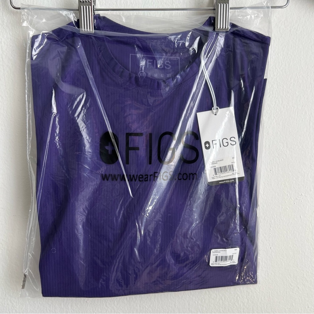 Purple pulse Figs Ribbed Longsleeve Underscrub